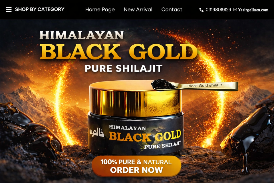 BlackGold Shilajit – Pure Himalayan Shilajit Resin | Premium Quality SwatHoneyPk.com